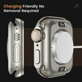 thumbnail image 5 of [2 Pack]  New 2 in 1 Hard Case with Tempered Glass Compatible with Apple Watch Series 11 (2025) Series 10 46mm, Ultra-Thin Anti-Fall Cover for iWatch Screen Protector, Front & Back, 5 of 7