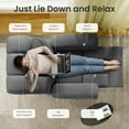 thumbnail image 6 of Neche Electric Recliner Chair, Comfy Lay Flat Sofa for Small Spaces, Living Room, One Box, Gray, 6 of 9