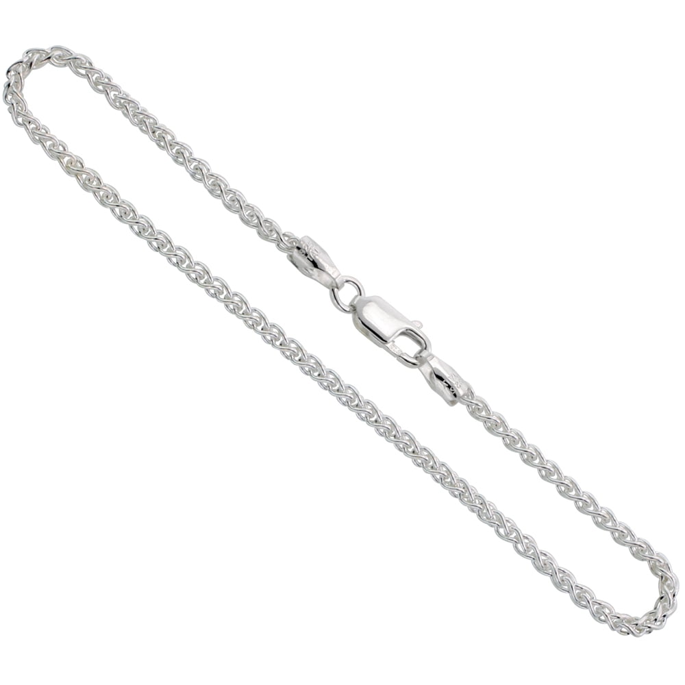 925 Sterling Silver Italian Spiga Wheat 