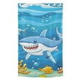 thumbnail image 2 of Shark in Ocean Blackout Curtains W82 x L42 1 Panel Window Curtain for Bedroom Living Room, 2 of 7