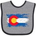 thumbnail image 3 of Inktastic Colorado Flag Distressed Look Boys or Girls Baby Bib, 3 of 4