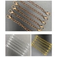 thumbnail image 4 of DIY Jewelry Making Metal Extension Tail Chains with Lobster Clasps, Multi-Size Connector Set for Bracelets & Necklaces, Golden Silvery Rose-Golden Finish, 2-6 Inch Assorted Pack, 4 of 8