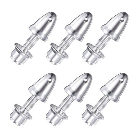 Uxcell 6PCS RC Plane Airplane Spinner Propeller Adapter for Shaft Brushless Motor(4mm Aperture and 6mm Output Axle)