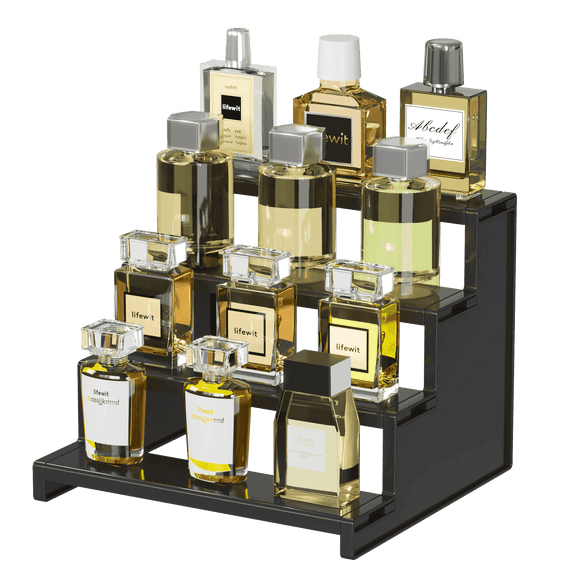 Lifewit Cologne Organizer, 9" Cologne Stand, 4 Tier Perfume Stand Organizer, Bathroom Countertop Organizer