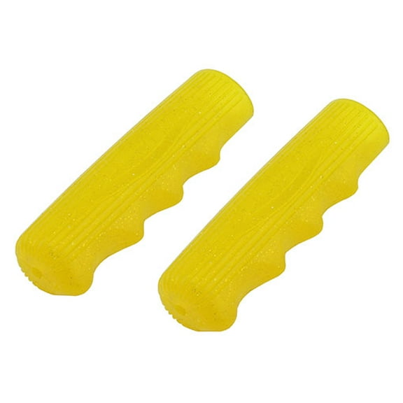 Lowrider Sparkle yellow Bike Grips Kraton Rubber 212. Biycle Grip for Cruiser, BMX, Trike, Bike Grip Parts