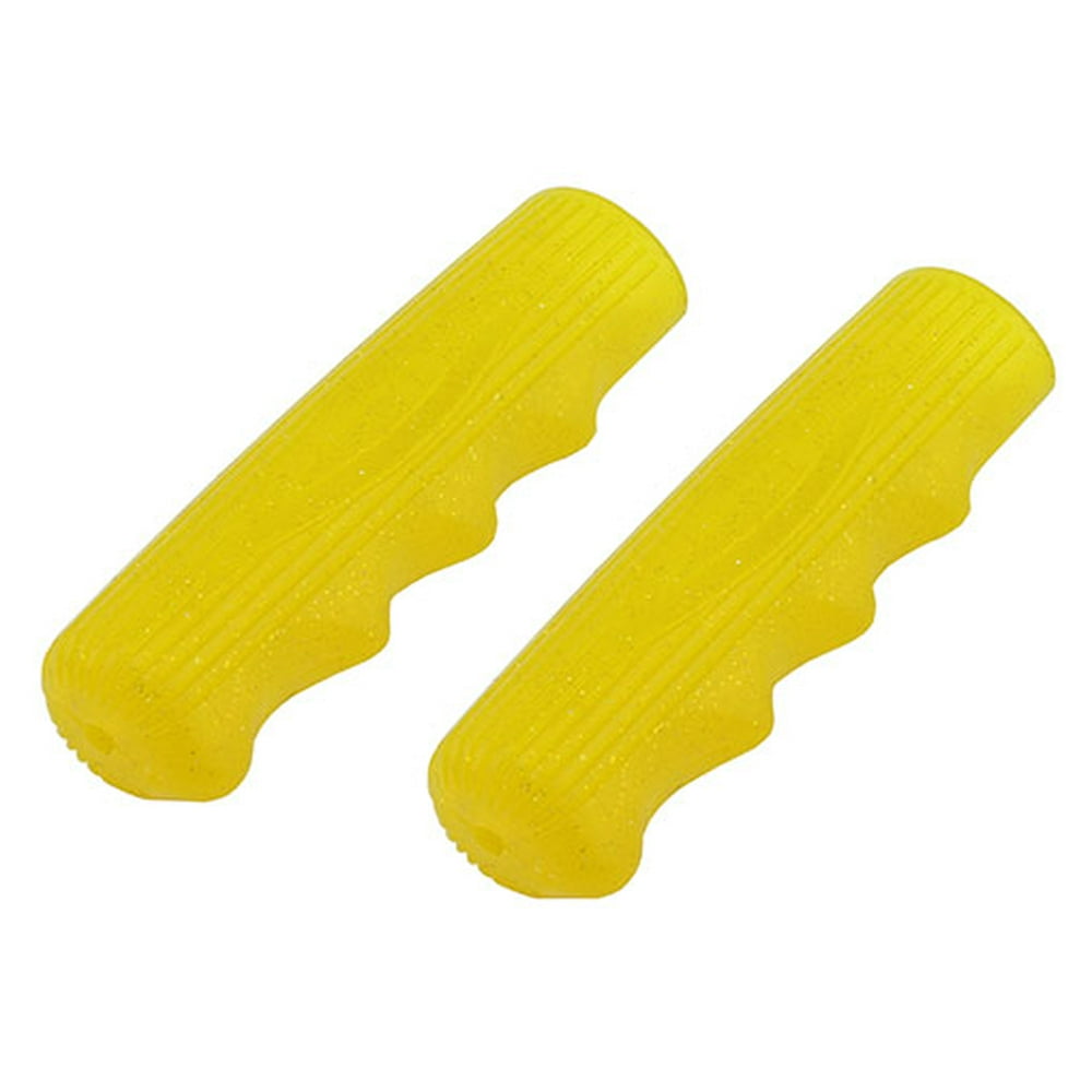 neon yellow bike grips