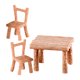 thumbnail image 5 of 1 juego de mesa y sillas en miniatura, muebles de micropaisaje, decoración, artesanía de resina, mini mesa y sillas., 5 of 7