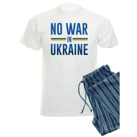 

CafePress - No War In Ukraine - Men s Light Pajamas
