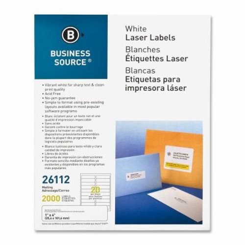 Business Source Mailing Labels, Laser, 1