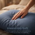 thumbnail image 4 of Unique Bargains Cotton Envelope Closure Pillowcases 2 Pack Wrinkle Resistant Bedding Blue, 4 of 5