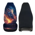 thumbnail image 6 of FOR U DESIGNS Owl Galaxy Pattern Car Front Seats Cover Sets for Women Men Breathable Bucket Seat Cover Interior Covers for Vehicle SUV Truck Sedan-Pack of 2, 6 of 7