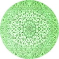 thumbnail image 1 of Ahgly Company Indoor Round Medallion Green Traditional Area Rugs, 4' Round, 1 of 1