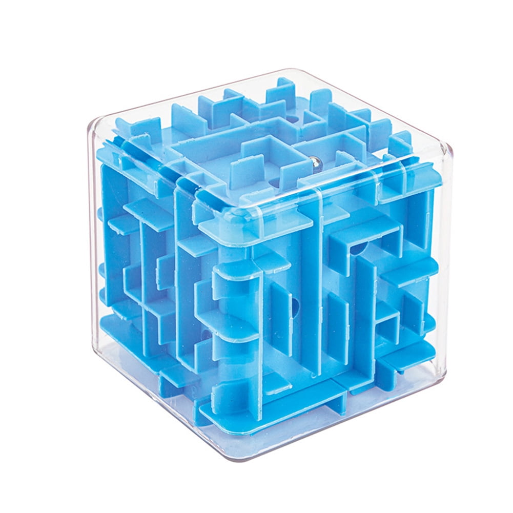 3D Maze Magic Cube Puzzle Game Labyrinth Rolling Ball Toys Kids Brain Teaser CO 