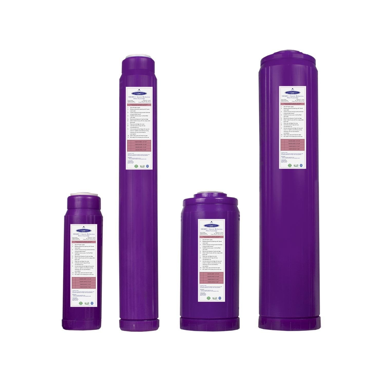 Arsenic Removal + SMART Filter Cartridge 2-7/8” x 20”