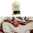 thumbnail image 3 of Azan Clock Prayer Clock Azan Wall Prayer Clock  Table Clock , Golden, 3 of 8
