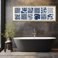 thumbnail image 2 of IDEA4WALL Extra Large Framed Canvas Print Wall Art Blue Botanical Elegant Floral Classic Art Vintage Wildflowers Pattern Wall Decor Oversized Artwork Relax/Calm for Living Room - 60"x20", 2 of 5