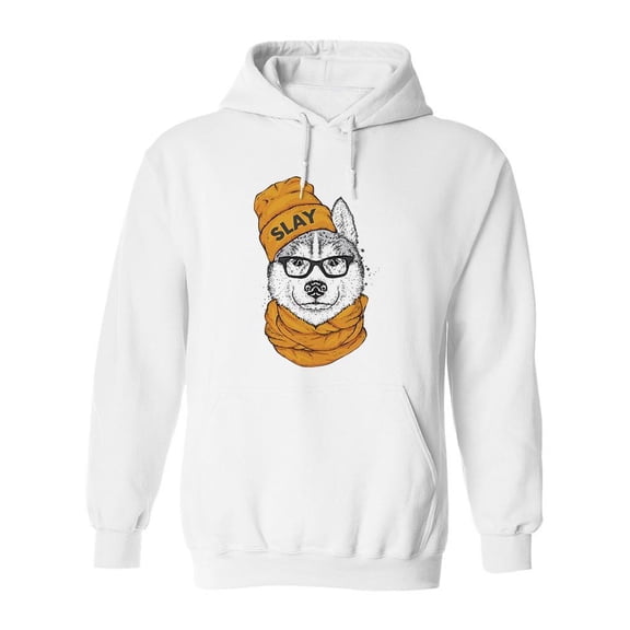 Stylish Husky Hoodie Men -Image by Shutterstock, Male XX-Large