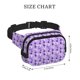 thumbnail image 4 of Balery Violet Mochila Cinturón para Mujeres y Hombres, Bolsa de Cintura Impermeable de Doble Capa con Correa, 4 of 9