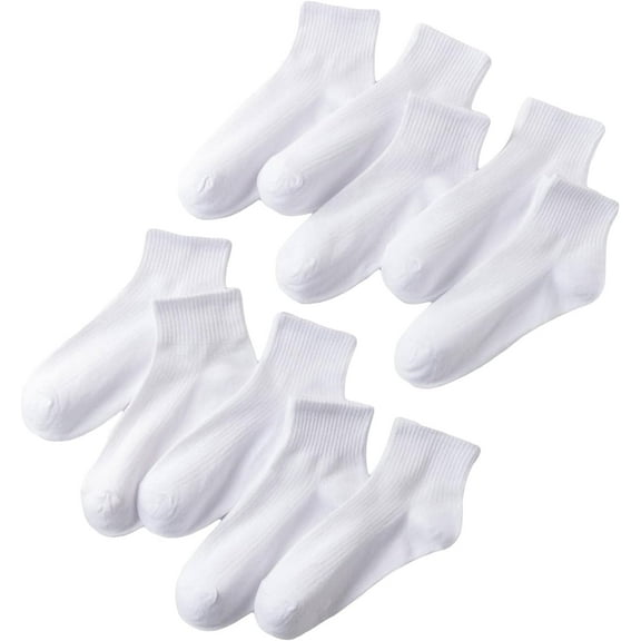 YooGuoGuo Women's 10 Pairs Ankle Socks Soft Solid Crew Socks Running Socks