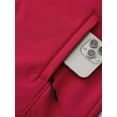 thumbnail image 4 of KVE Women's Hooded Softshell Vest Fleece Lined Windproof Zip Up Sleeveless Jacket Lightweight Coat for Running Red Small, 4 of 9