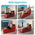 thumbnail image 4 of SCUQI Upholstered Faux Leather Chaise Lounge for Yoga – Modern Yoga Couch Sofa for Stretching, Relaxation, Exercise & More (Red), 4 of 6