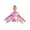 Pink, variant on Kids Girls Shiny Metallic Tassels Fringed Cowgirl Jacket Long Sleeve 70s Party Disco Jazz Hip Hop Dance Tops Blue 16