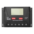 thumbnail image 1 of 30A PWM Solar Charge Controller 12V/ 24V Self-Adapting Less Than 55V Input Solar Panel Regulator for Sealed Gel Flooded Lithium Battery with Temperature Compensation Multiple Protections LCD, 1 of 8