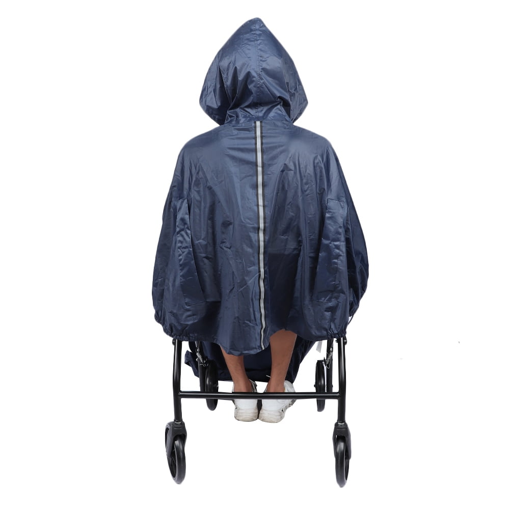 Fosa Hooded Wheelchair Rain Cover Waterproof Soft Wheelchair Rain Coat
