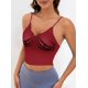 thumbnail image 5 of Camisola Corta Sin Mangas con Estampado de Calavera de Halloween para Mujer Rojo S, 5 of 8