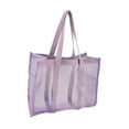 thumbnail image 2 of Bolsa de ducha de malla, organizador de baño, 14,57 x 11,81 x 6,69 pulgadas, portátil, para colgar artículos de tocador, para playa, mujeres, hombres, Púrpura, 2 of 8
