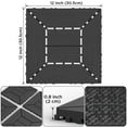 thumbnail image 2 of 44Pcs Interlocking Patio Deck Tiles, 12 x 12in, Waterproof Floor Tiles for Porch, Poolside, Balcony, Backyard, Dark Gray, 2 of 11
