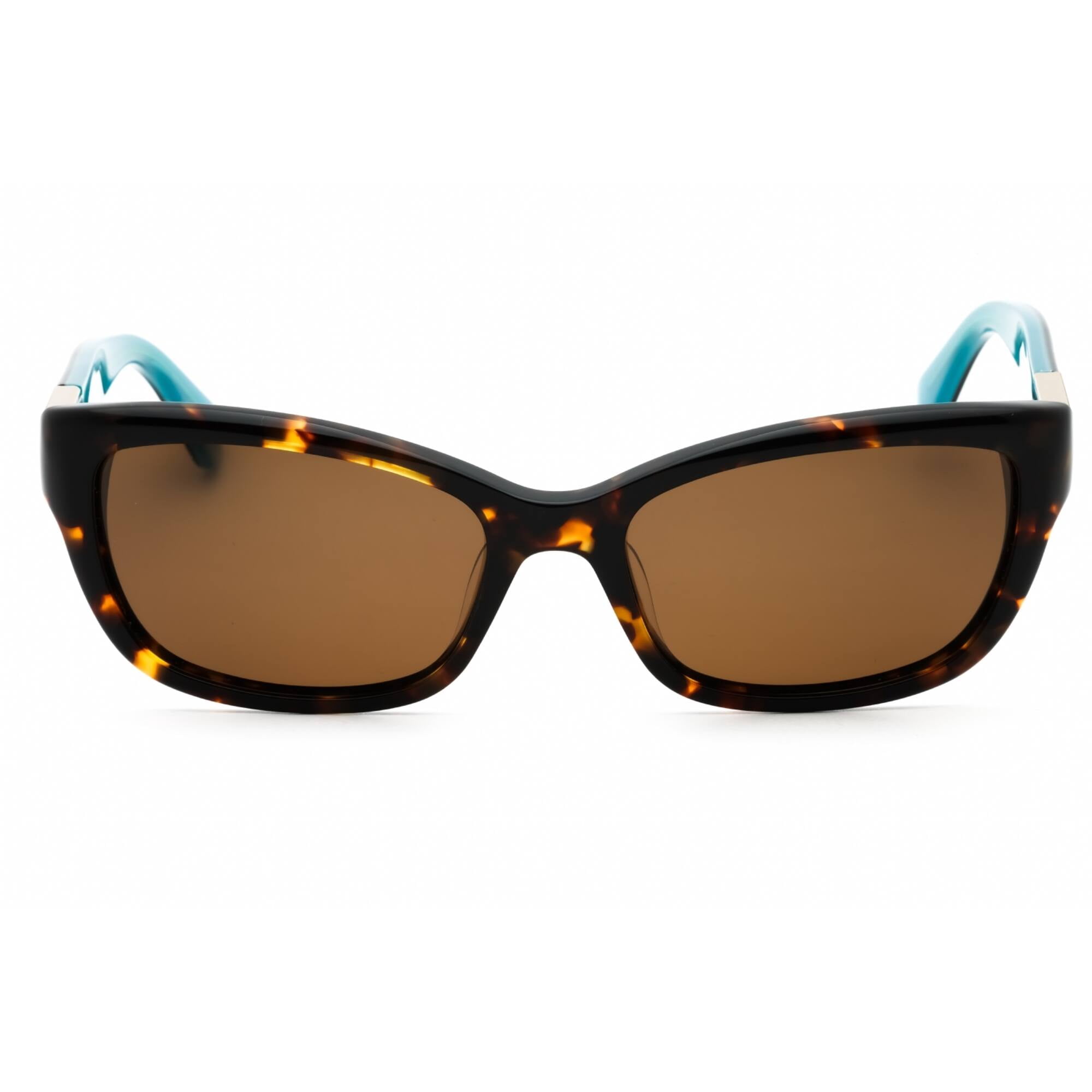 Kate Spade Marilee/P/S Plastic Womens Rectangle Polarized Sunglasses Havana Tortoise 53mm Adult