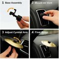 thumbnail image 5 of Car Crash Cymbal Air Vent Mini Drum Decorative Accessory for Car Vents, Compact, Stylish Design, Ideal for Car Enthusiasts, 5 of 5