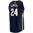 thumbnail image 3 of Men's Fanatics Jordan Hawkins Navy New Orleans Pelicans  Fast Break Replica Jersey - Icon Edition, 3 of 3