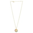 thumbnail image 2 of Ahansh Jewels Round Multicolor Gemstone Women's ''M'' Pendent Necklace 925 Sterling Silver, 2 of 5