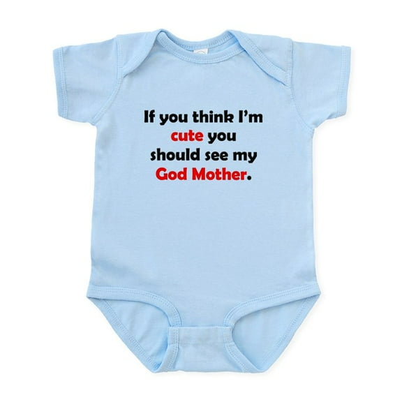 CafePress - Cute God Mother Body Suit - Baby Light Bodysuit, Size Newborn - 24 Months