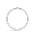 thumbnail image 2 of ANGARA Natural Diamond Heart Promise Ring in 925 Sterling Silver for Women (Size-1.5mm| Color-G| Clarity-VS2) | April Birthstone, Birthday, Anniversary, Jewelry Gift for Women | Natural Diamond Ring, 2 of 10