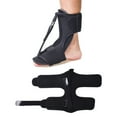 thumbnail image 2 of Fawoonu Foot Splint Brace for Foot Drop Correction, Unisex Single Unit, Ankle Protection, Plantar Fasciitis Support, Cloth Material, Black Color, 27 * 10 * 3cm Package Size, Lightweight 100g Package, 2 of 6