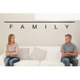 thumbnail image 1 of Custom Wall Decal : Family Lettering Text Quote 16x40 Inches, 1 of 2