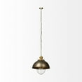 thumbnail image 6 of Mercana Dawson II Metal Antiqued Gold Pendant Dome Light, 6 of 10