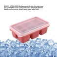 thumbnail image 4 of Bandejas Para Cubitos De Hielo, Moldes De Cubitos De Hielo De Silicona A Prueba De Fugas, 6 Rejillas Con Tapa Extraíble Para Uso Doméstico, 4 of 7