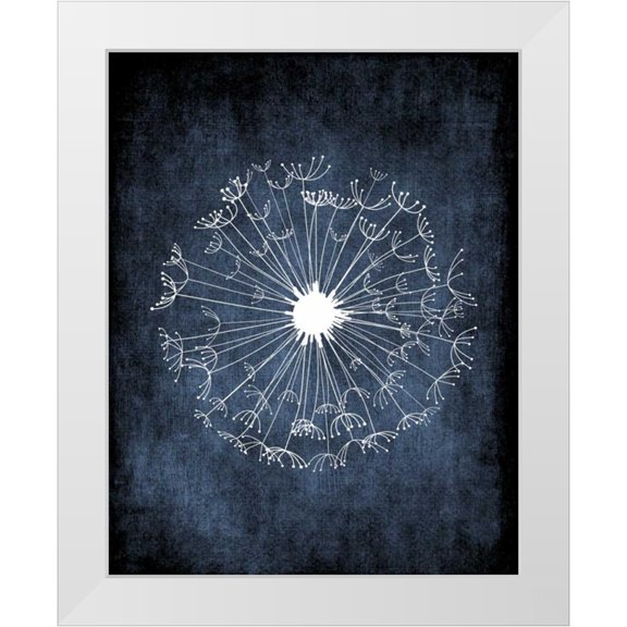 Robinson, Tamara 15x18 White Modern Wood Framed Museum Art Print Titled - Dandelion on Blue