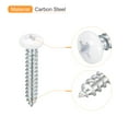 thumbnail image 4 of ST4x25mm White Screws Self Tapping Screws, 100 Pack Pan Head Phillips Wood Screws for Woodworking, 4 of 5