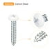 thumbnail image 4 of Tornillos blancos ST4x25mm, tornillos autorroscantes, paquete de 25, tornillos de cabeza plana Phillips para trabajos en madera, 4 of 5