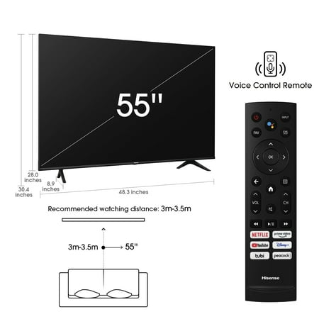 Hisense - 55" Class U6G Series Quantum ULED 4K UHD Smart Android TV