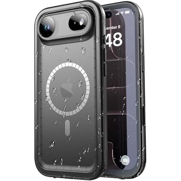 for iPhone Air Case Waterproof - Buit in Screen Protector [Compatible with MagSafe][IP68 Underwater][6.6FT Military Dropproof][Dustproof] Full Body Shockproof Phone Case 6.5"