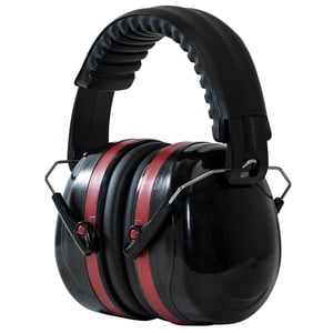 Hyper Tough Noise-Reducing Earmuffs, NRR 26 dB, Folding