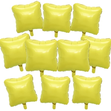 10PCS  Balloons Patrick Shaped Star Character Foil Balloons Yellow Balloons Set for Birthday Party