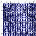 thumbnail image 2 of Soimoi Blue polyester Crepe Fabric Geometric Arrow Tribal Printed Fabric 1 Yard 52 Inch Wide, 2 of 5