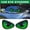 133#Green, variant on Devil Eye Car Sticker Anime Style Waterproof Vinyl Car Decal Scratch Resistant Window Motorcycle Sticker, Cool Demon Eye Decoration for Car Body Laptop Bike Helmet Styling Custom Accessory